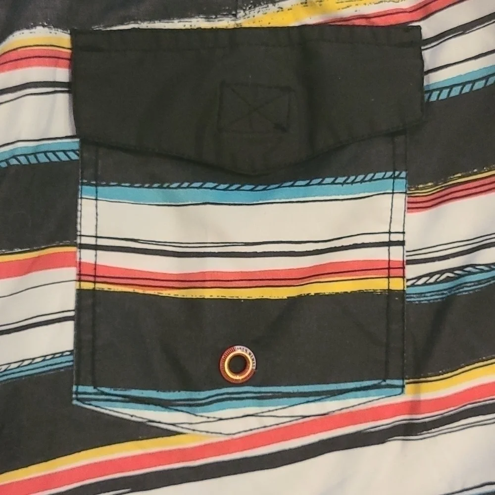 𝅺3/$20 Mambo Australia Striped Board Shorts